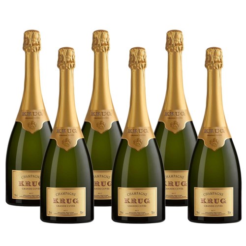 Crate of 6 Krug Grande Cuvee Editions Champagne 75cl